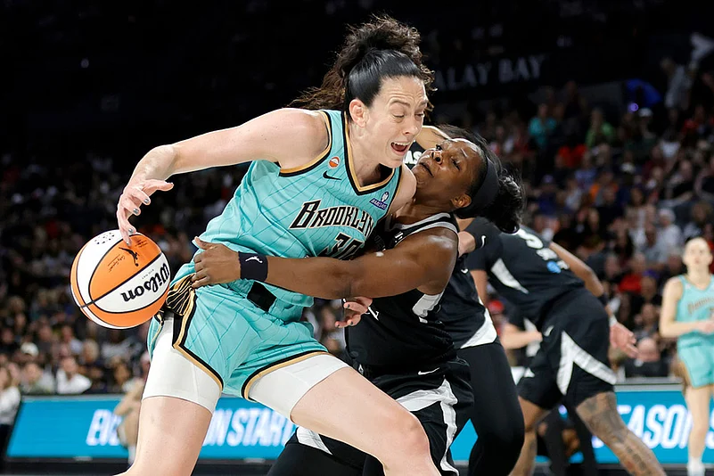 WNBA basketball game: Las Vegas Aces Vs New York Liberty