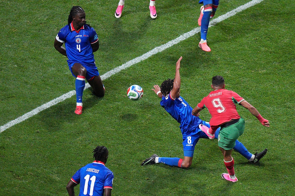 Morocco Vs Haiti FIFA World Cup 2026 Group C Soufiane Rahimi Scores AP Photo