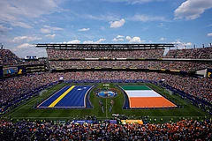 Flags for Curacao and Ivory Coast are displayed on the pitch ahead of the World Cup Group E soccer match between Curacao and Ivory Coast in Philadelphia, Thursday, June 25, 2026. - (AP Photo/Matt Slocum)