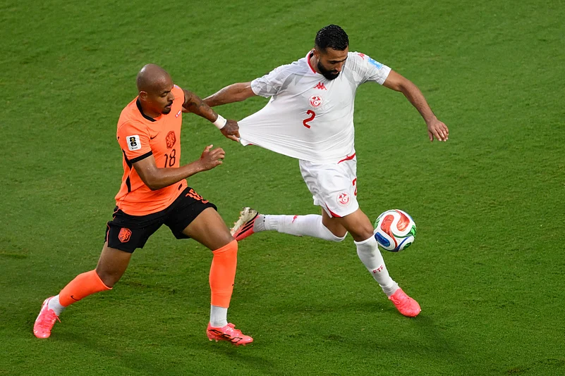 Tunisia vs Netherlands FIFA World Cup 2026 Group F Donyell Malen and Ali Abdi AP Photo