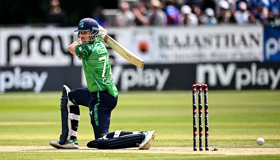 Ben Calitz hit two sixes in his brief stay - AP
