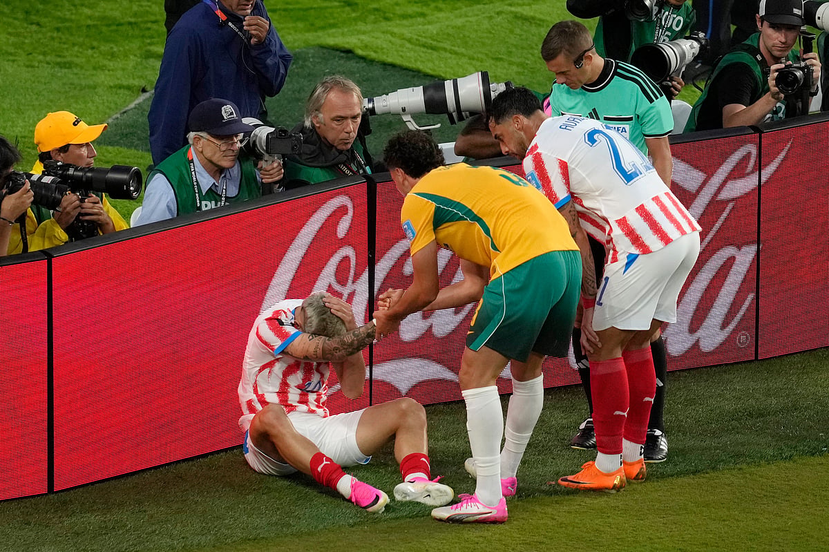 Paraguay vs Australia, FIFA World Cup 2026 Group D Omar Alderete Crash impact AP Photo