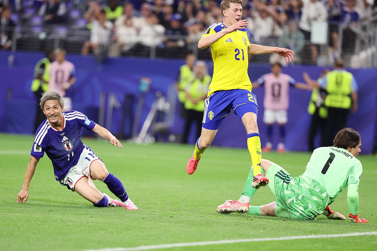 Japan vs Sweden FIFA World Cup 2026 Group F Daizen Maeda Scores AP Photo