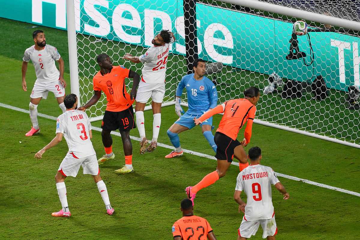 Tunisia vs Netherlands FIFA World Cup 2026 Group F Jan Paul van Heckes goal AP Photo