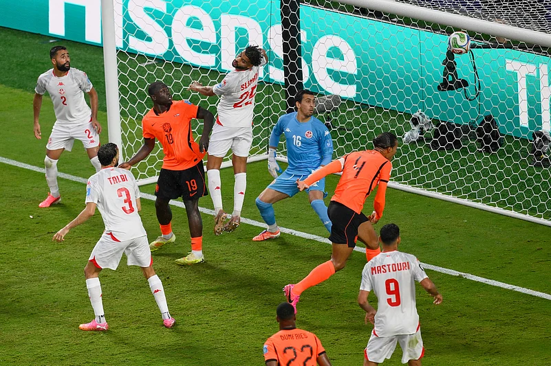 Tunisia vs Netherlands FIFA World Cup 2026 Group F Jan Paul van Heckes goal AP Photo