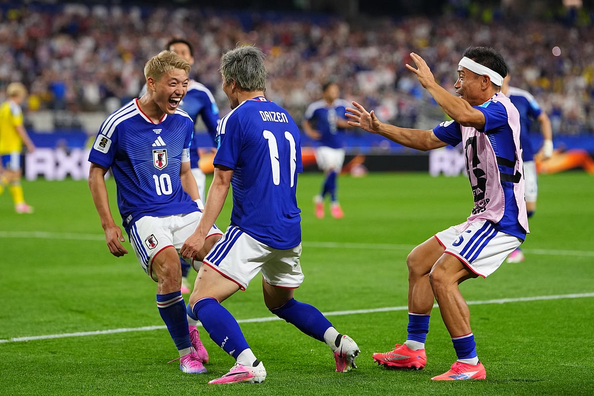 Japan vs Sweden FIFA World Cup 2026 Group F Japan Celeb Daizen Maeda Goal AP Photo