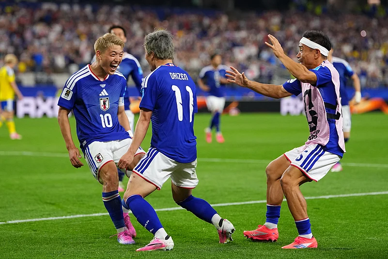 Japan vs Sweden FIFA World Cup 2026 Group F Japan Celeb Daizen Maeda Goal AP Photo