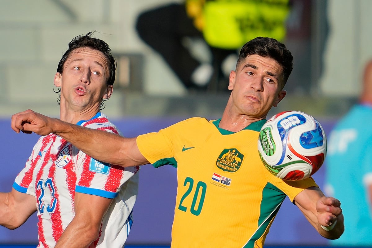 Paraguay vs Australia, FIFA World Cup 2026 Group D Cristian Volpato controls AP Photo