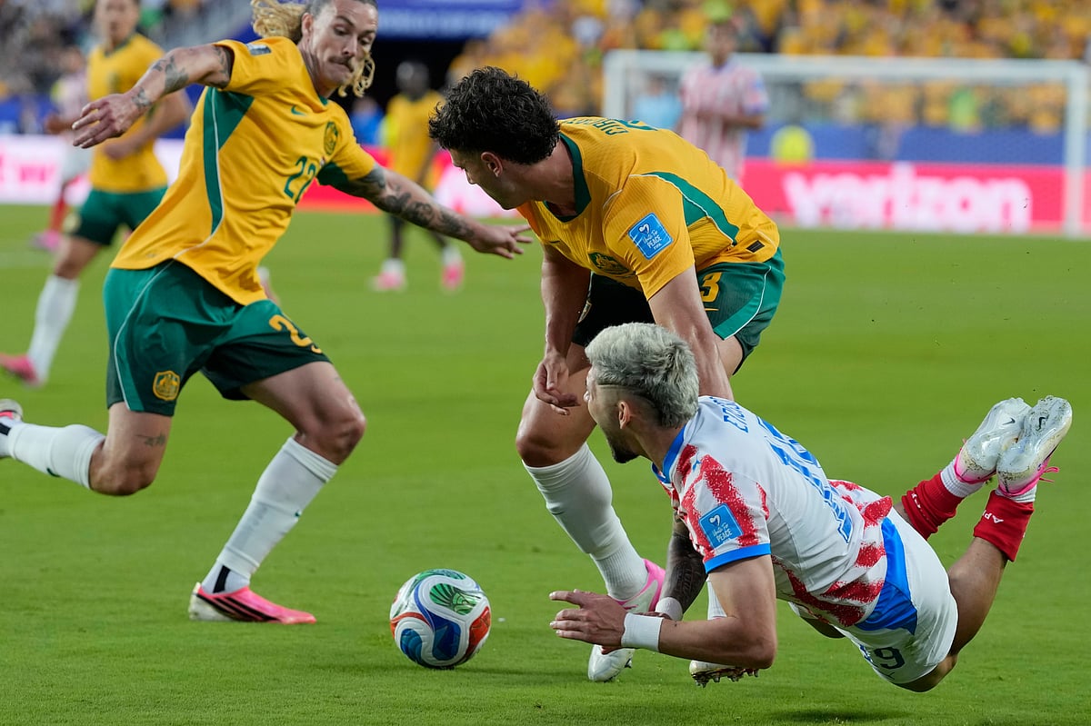 Paraguay vs Australia, FIFA World Cup 2026 Julio Enciso Tackled AP Photo