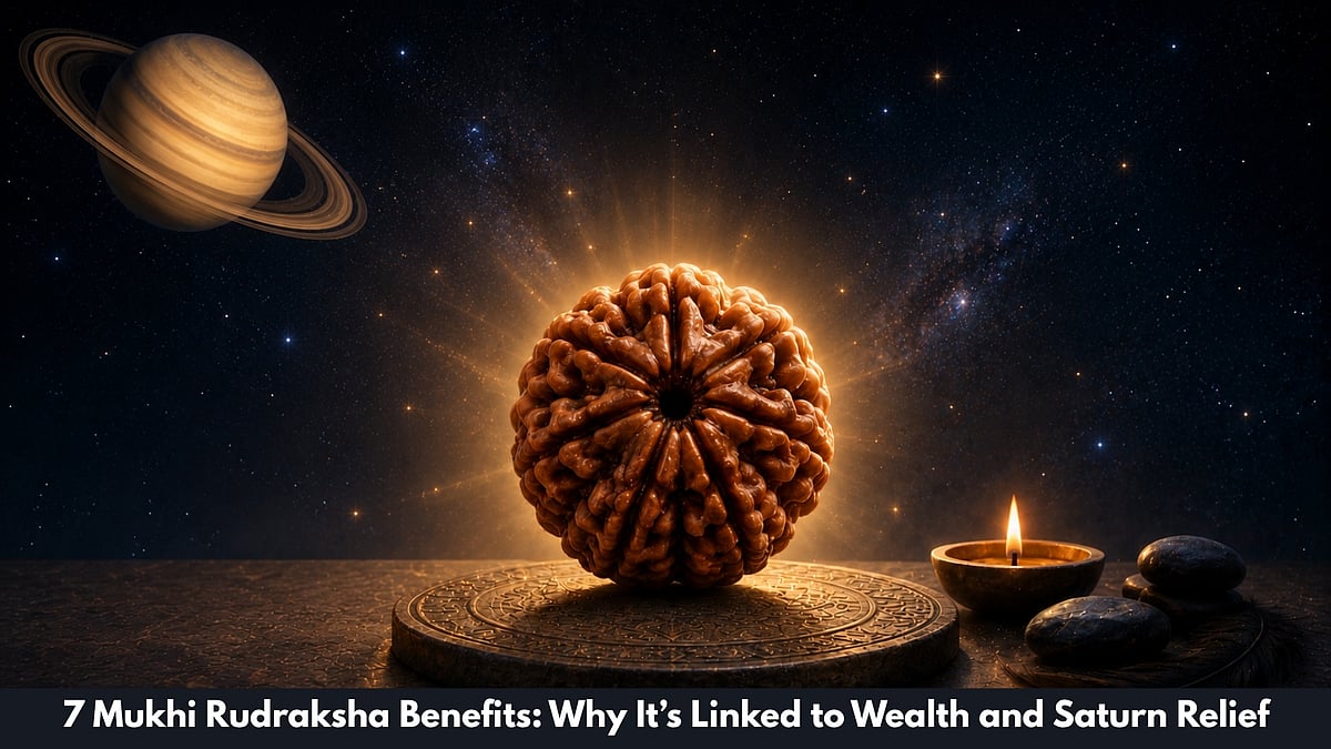 7 Mukhi Rudraksha Benefits: Why It’s Linked To Wealth And Saturn Relief - null