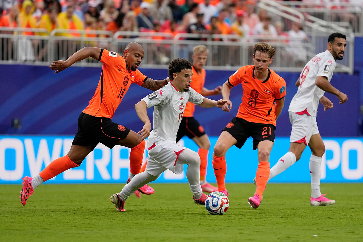 Tunisia vs Netherlands FIFA World Cup 2026 Group F Ismael Gharbi in action AP Photo