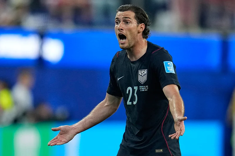 Turkiye vs USA, FIFA World Cup 2026 Group D Joe Scally reacts AP Photo