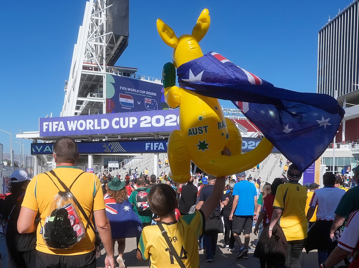 Paraguay vs Australia, FIFA World Cup 2026 Group D aussie fans kangaroo AP Photo