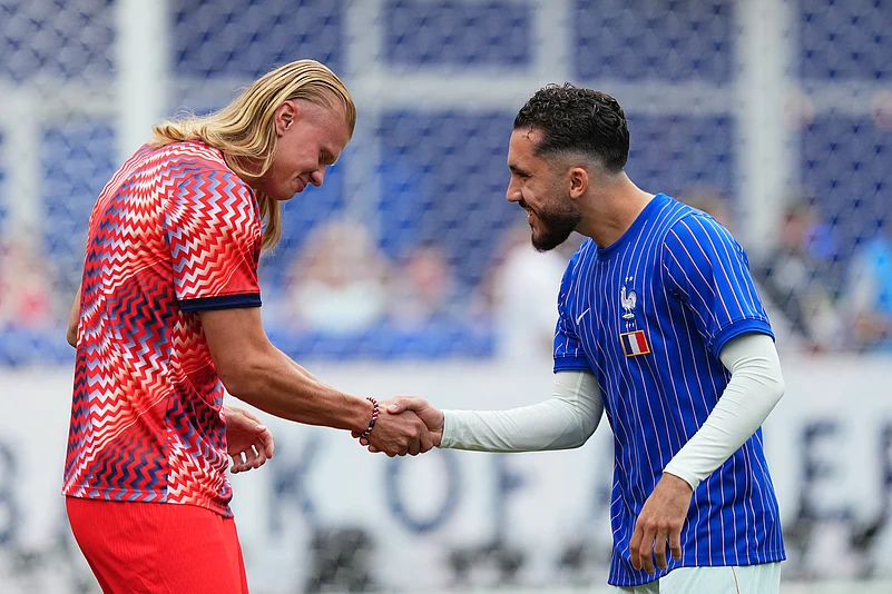 Norway vs France FIFA World Cup 2026 Group I Erling Haaland and Rayan Cherki AP Photo