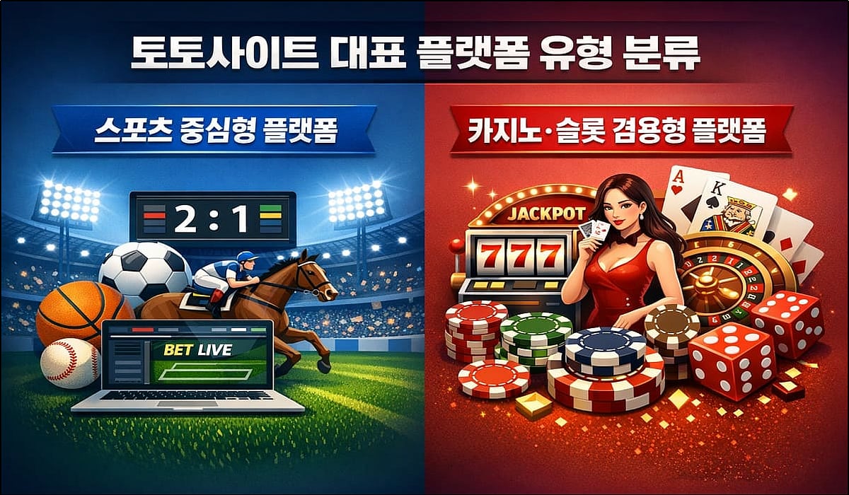 Split graphic showing sports betting and casino games
