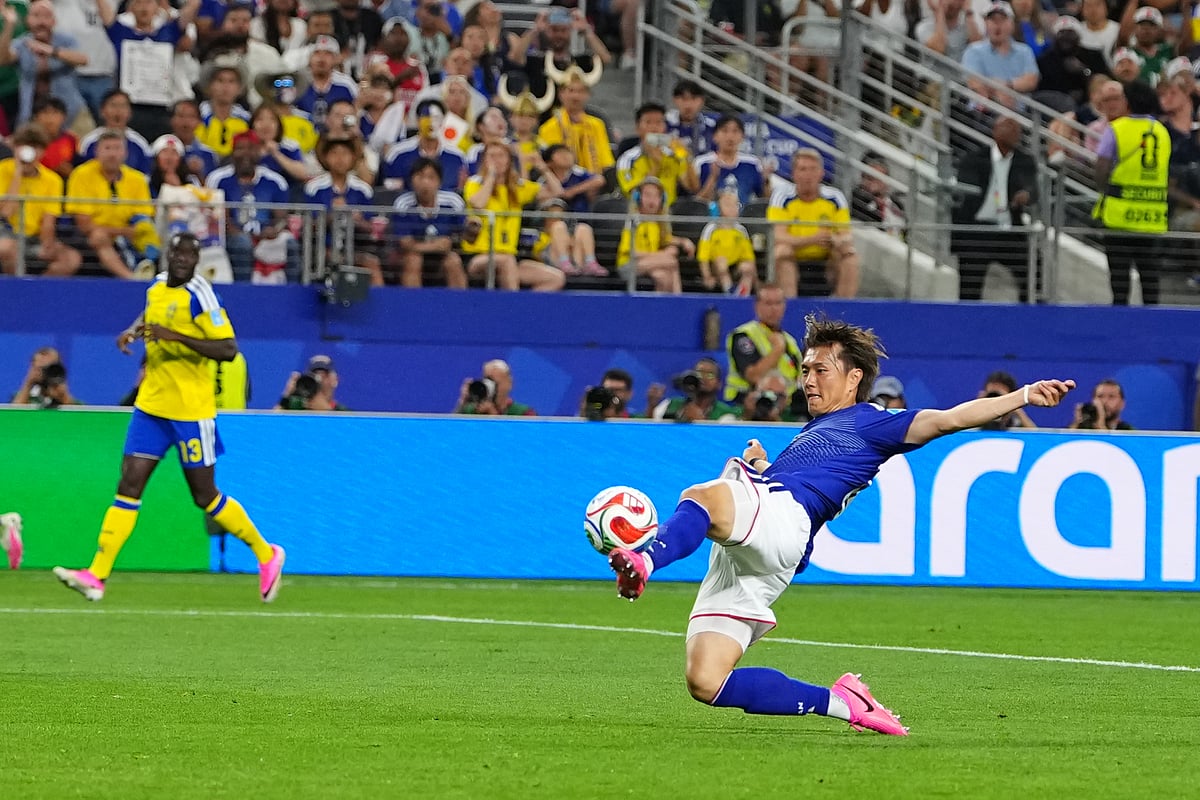 Japan vs Sweden FIFA World Cup 2026 Group F Koki Ogawa attempts AP Photo