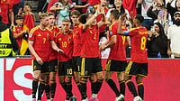 New Zealand 1-5 Belgium Highlights, FIFA World Cup 2026: Red Devils Crush All Whites To March Into Knockouts AP Photo/Abbie Parr : Belgium's Leandro Trossard (10), celebrates with teammates after scoring his team's second goal during the World Cup Group G soccer match between New Zealand and Belgium in Vancouver, British Columbia, Friday, June 26, 2026.