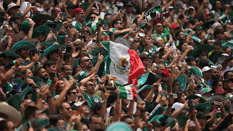 Mexico vs south Africa fifa world cup 2026 group a fans flag ap photo