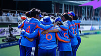 BCCIWomen/X : India women's national cricket team players gathered in team huddle during ICC T20 World Cup 2026. 