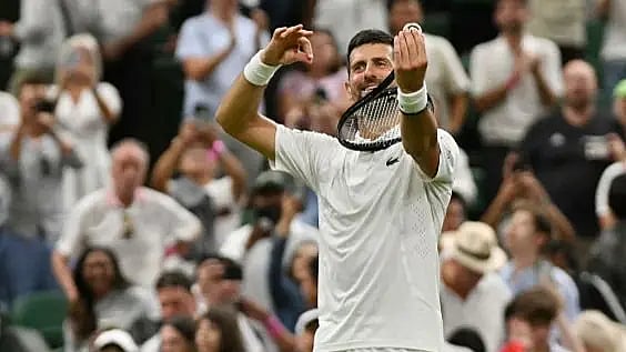 Novak Djokovic, speaking about his daughter creating a new celebration for him, after his four-set win against Wu Yibing - GETTY IMAGES