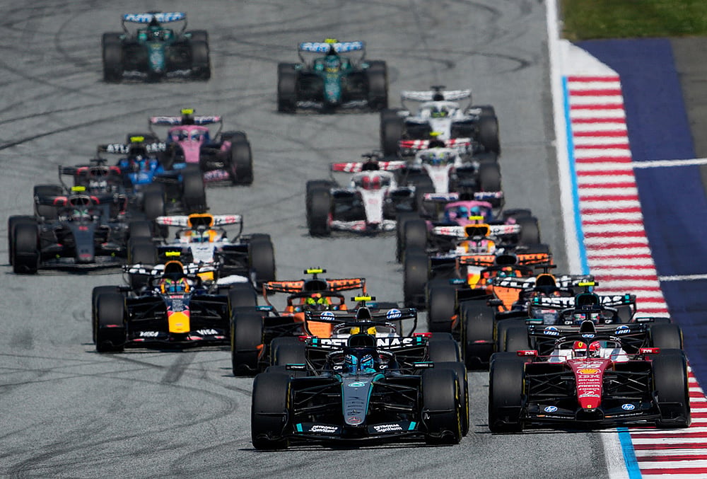 2026 Austrian F1 Grand Prix auto racing highlights-Mercedes driver George Russell