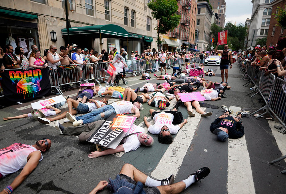 Participants from Gays Against Guns