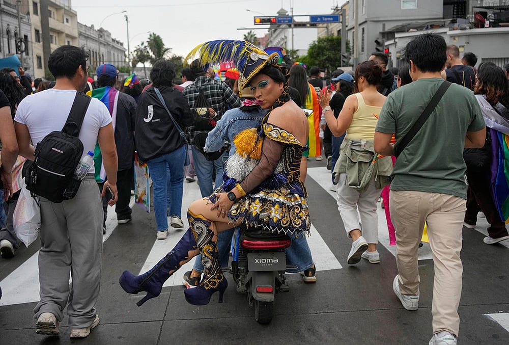 Pride march in Lima, Peru