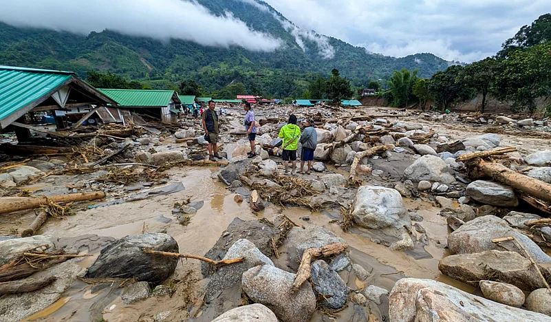 Northeast floods, Assam floods, Dhemaji floods, Assam railway bridge damage