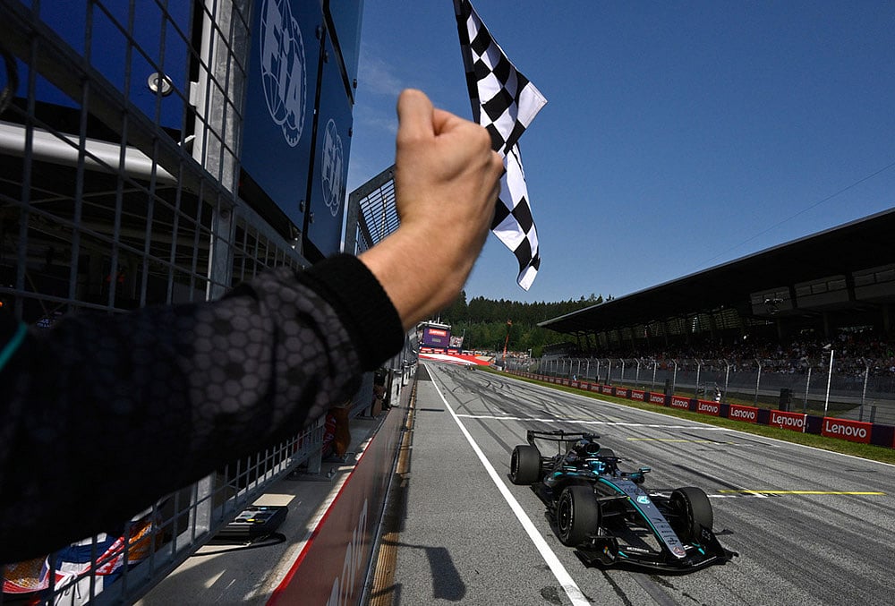 2026 Austrian F1 Grand Prix auto racing highlights-George Russell of Britain