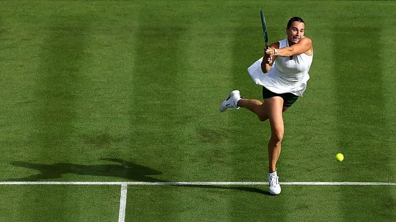 Aryna Sabalenka In Action Today - AP