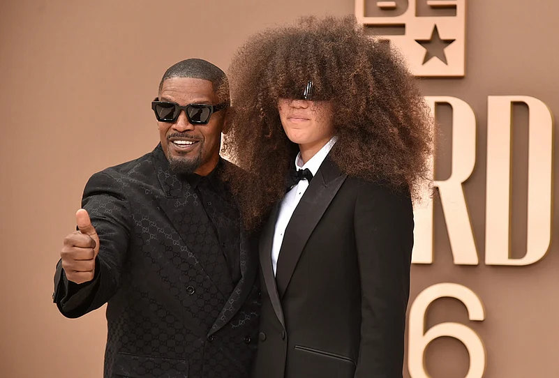 Jamie Foxx and his 17-year-old daughter, Anelise Bishop BET Awards