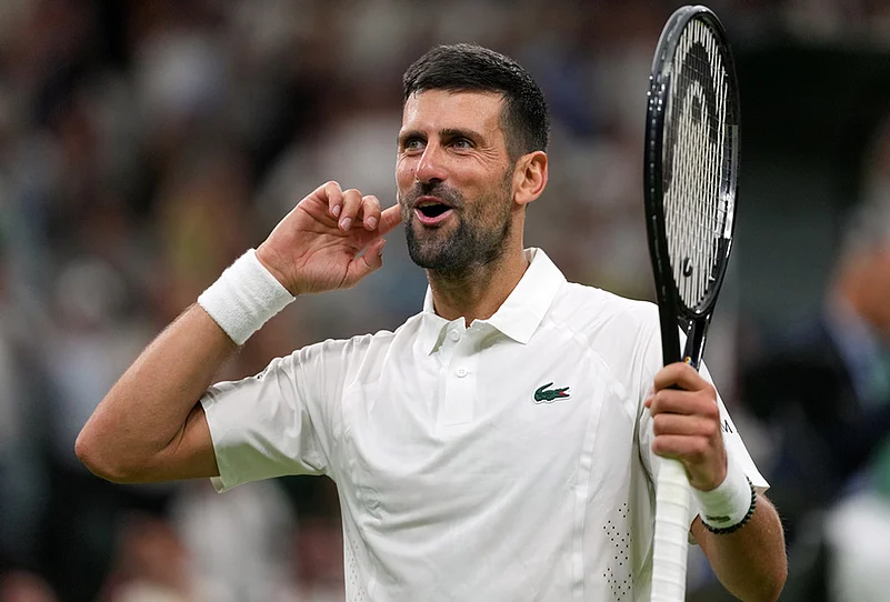 Britain Wimbledon Tennis Championships 2026 highlights-Novak Djokovic of Serbia
