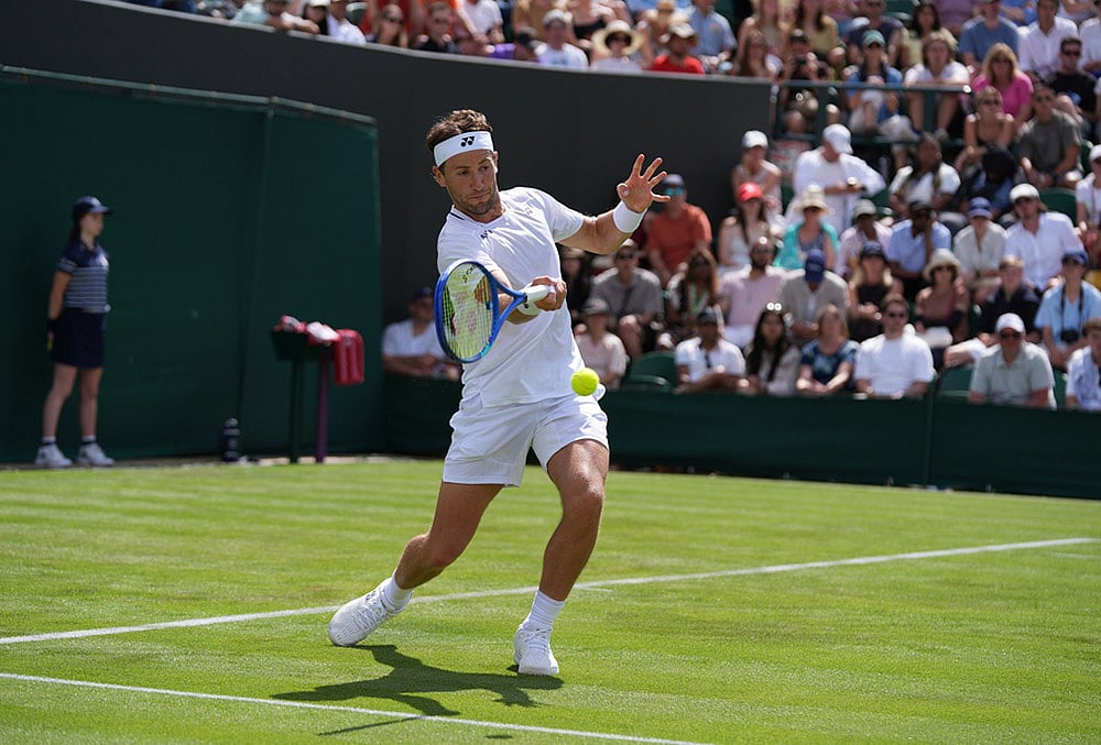 Britain Wimbledon Tennis day 1 mens singles highlights-Casper Ruud of Norway 
