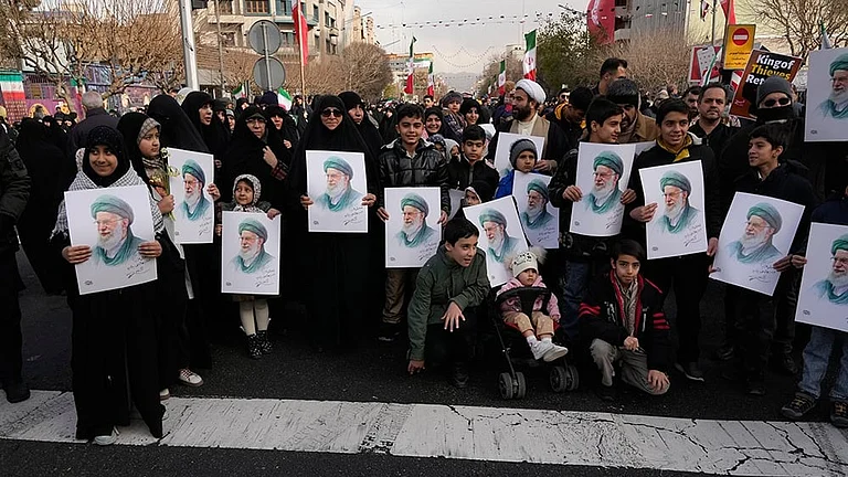 Bihar Governor, External Affairs MoS to attend Ayatollah Khamenei’s Funeral - Photo: AP/Vahid Salemi; Representative Image