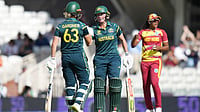 Australia Vs West Indies Highlights, Women's T20 World Cup: Defending Champions Cruise Into Final With Eight-Wicket Win (AP Photo/Alastair Grant) : Australia's Beth Mooney, right, celebrates her fifty runs with Ashleigh Gardner during the Women's T20 Cricket World Cup semifinal between Australia and West Indies in London, Tuesday, June 30, 2026