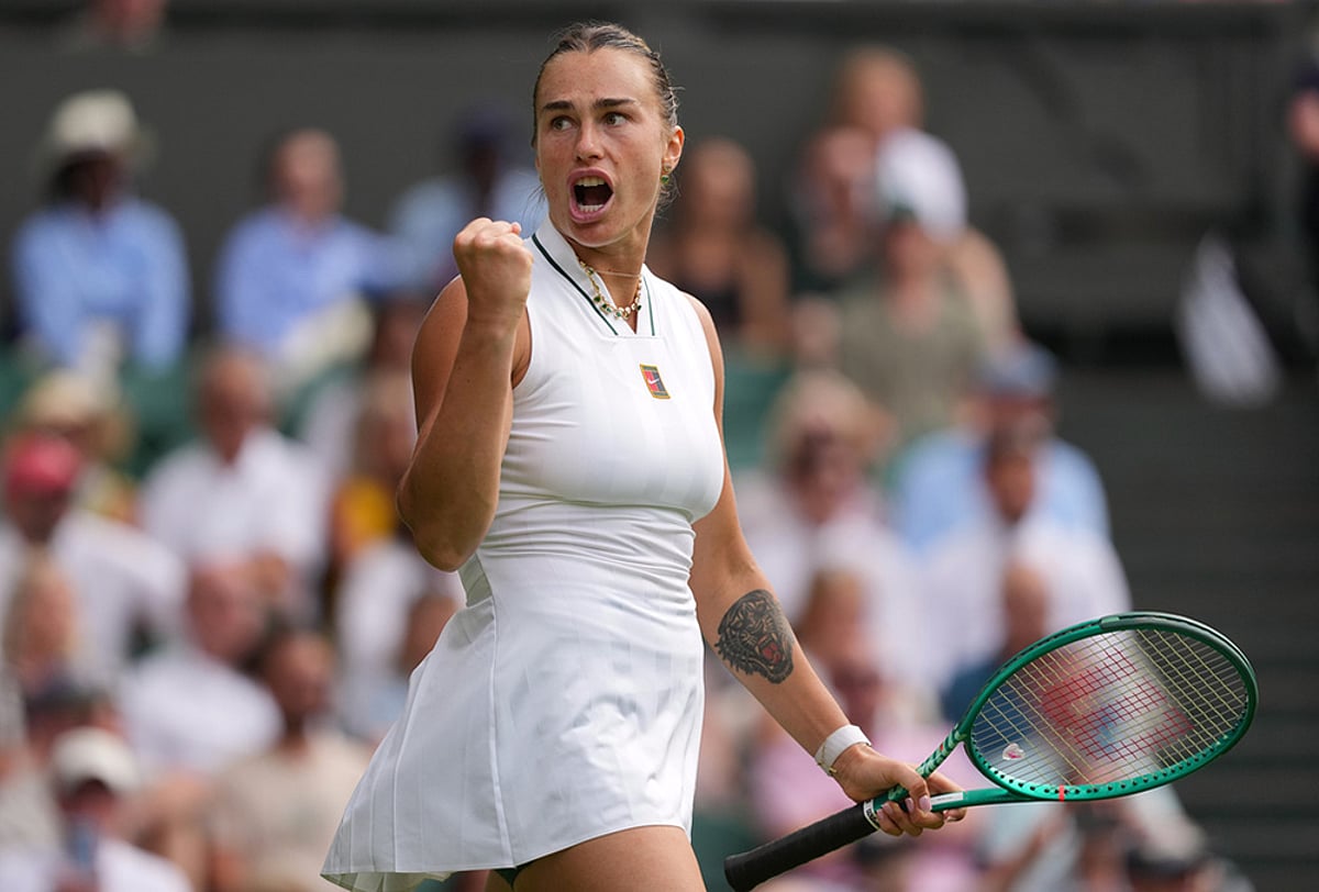 Britain Wimbledon Tennis day 1 women's singles highlights-Aryna Sabalenka