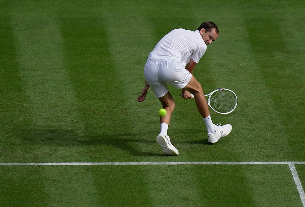 Britain Wimbledon Tennis Championships 2026 highlights-Daniil Medvedev of Russia