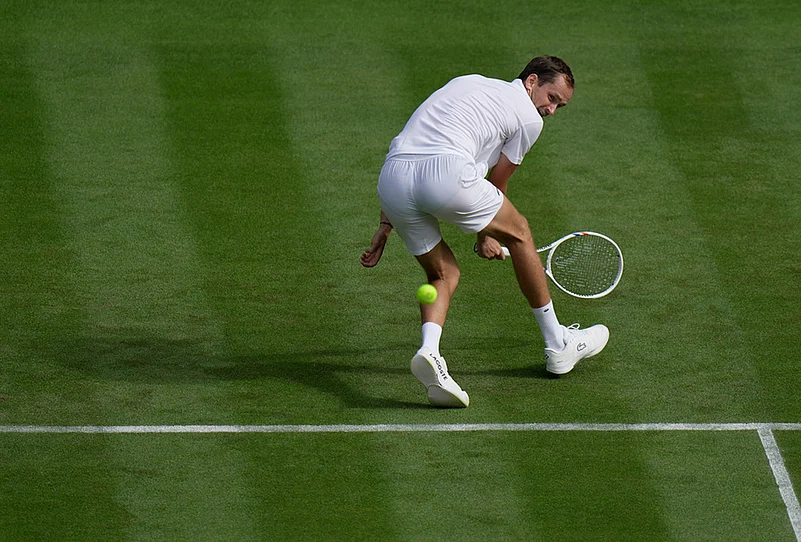 Britain Wimbledon Tennis Championships 2026 highlights-Daniil Medvedev of Russia