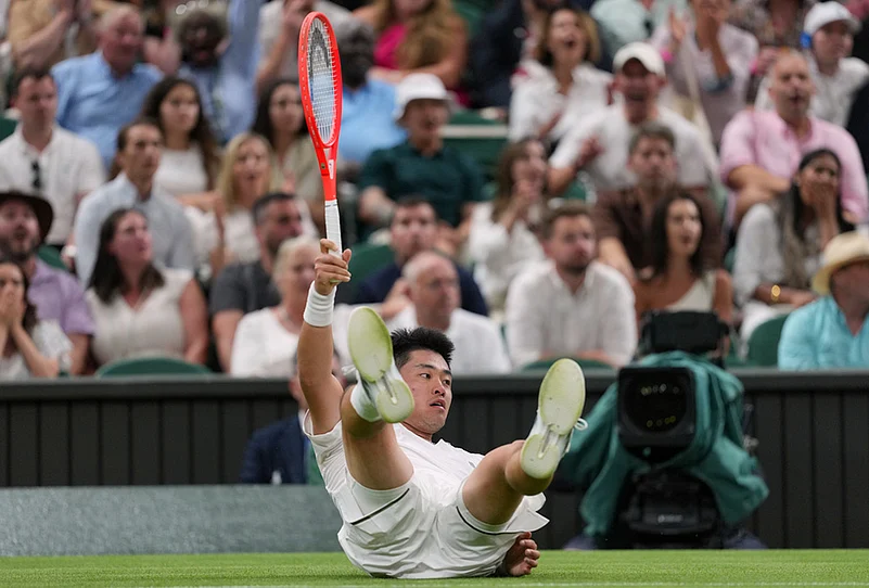 Britain Wimbledon Tennis Championships 2026 highlights-Yibing Wu of China