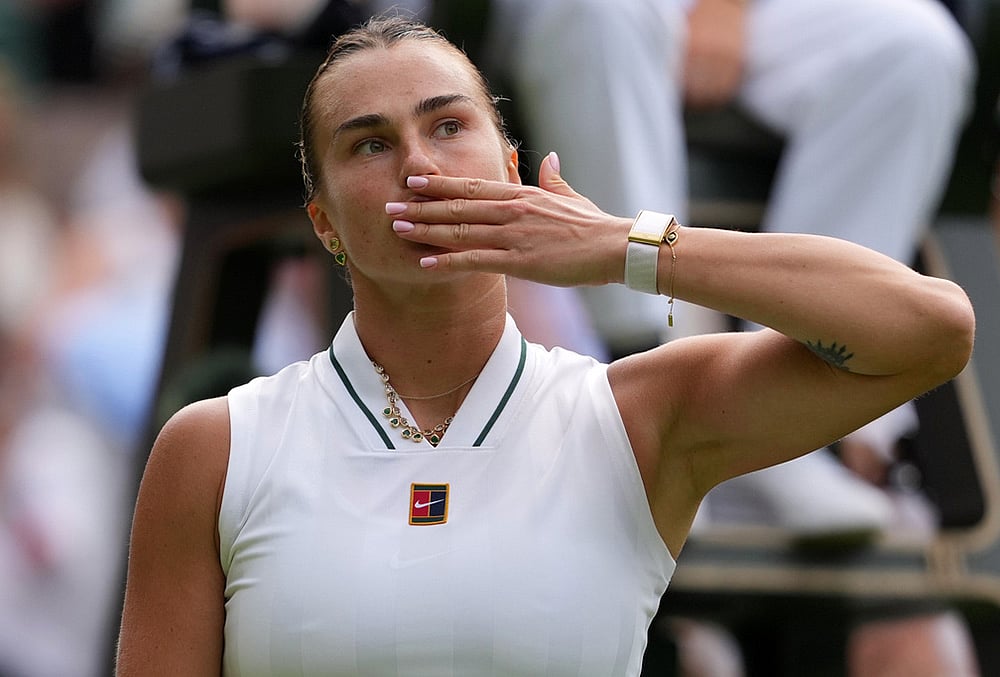 Britain Wimbledon Tennis Championships 2026 highlights-Aryna Sabalenka of Belarus