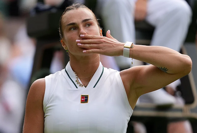 Britain Wimbledon Tennis Championships 2026 highlights-Aryna Sabalenka of Belarus