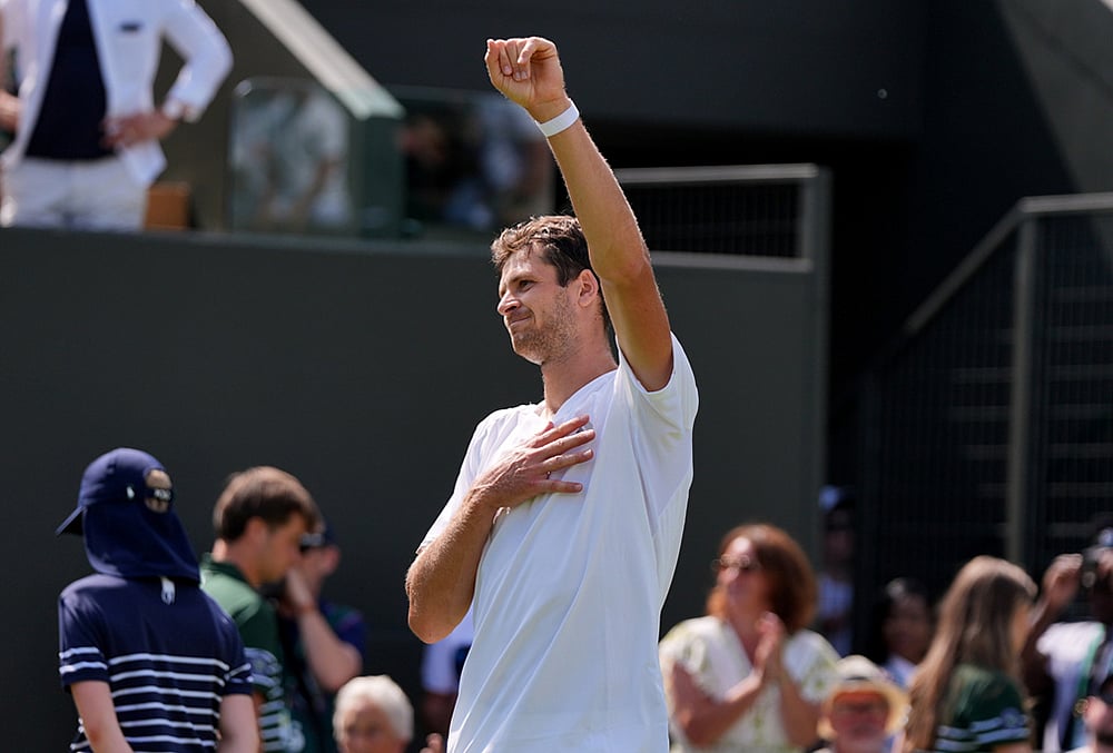 Britain Wimbledon Tennis day 1 mens singles highlights-Hubert Hurkacz of Poland