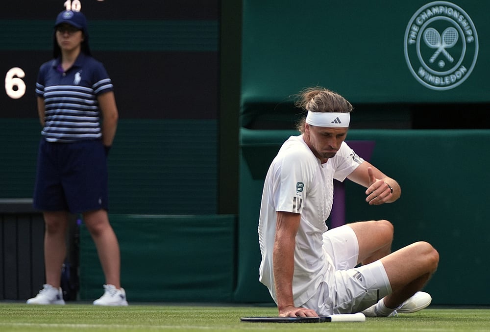 Alexander Zverev Wimbledon tennis highlights