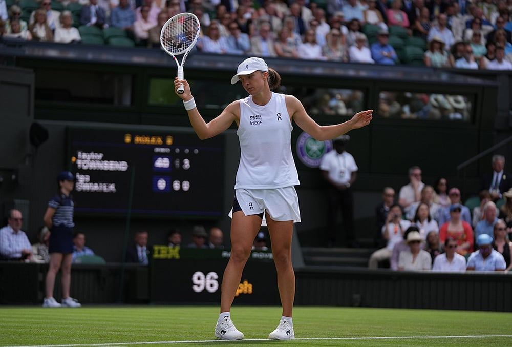 Iga Swiatek Wimbledon 2026 tennis highlights