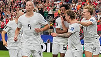 Ivory Coast 1-2 Norway, FIFA World Cup 2026: Erling Haaland Fires Vikings To Historic First Knockout Win AP Photo/Tony Gutierrez : Norway's Erling Haaland (9) celebrates after scoring his side's second goal during the World Cup round of 32 soccer match between Ivory Coast and Norway in Arlington, Texas, near Dallas, Tuesday, June 30, 2026