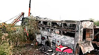 Rajasthan: 8 Killed, 24 Injured as Bus Catches Fire After Ramming Truck in Dausa Rajasthan: 8 Killed, 24 Injured as Bus Catches Fire After Ramming Truck in Dausa