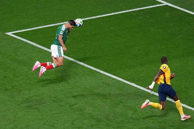Mexico vs Ecuador, FIFA World Cup 2026 Rd 32 Raul Jimenez Heads AP Photo