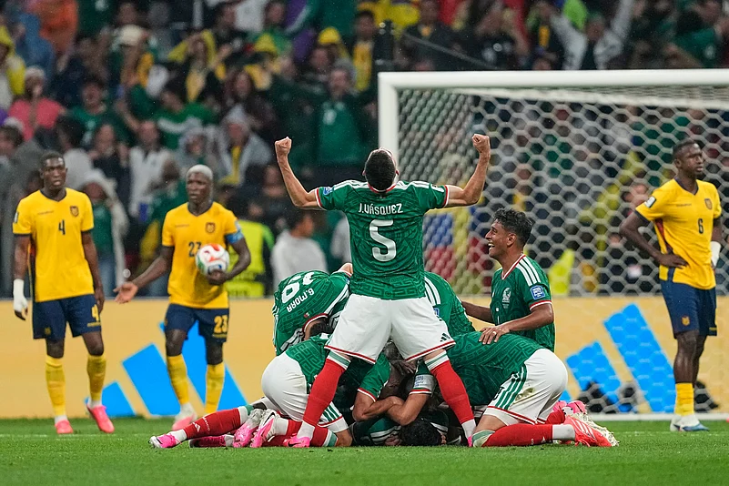 Mexico vs Ecuador, FIFA World Cup 2026 Rd 32 Raul Jimenez Goal Mex Celeb AP Photo