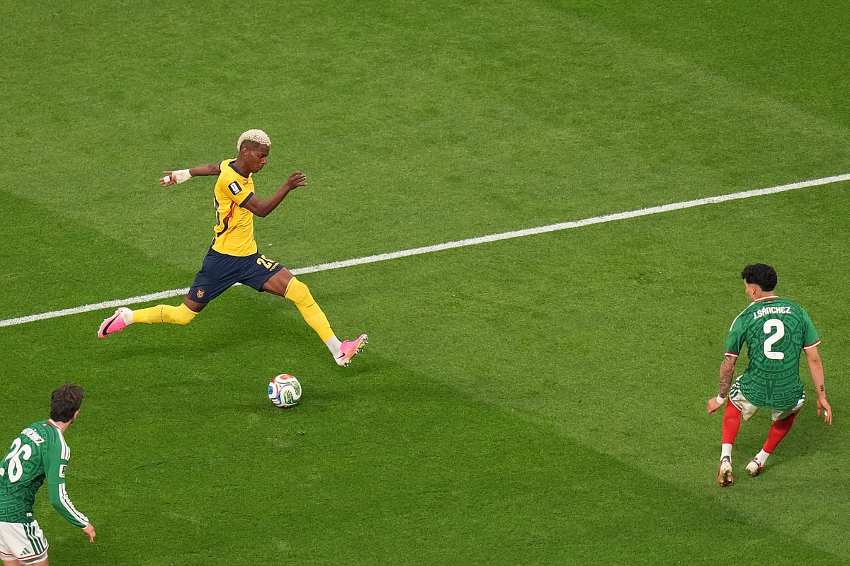Mexico vs Ecuador, FIFA World Cup 2026 Rd 32 Nilson Angulo Shoots 2 AP Photo