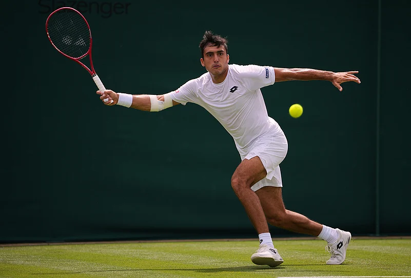 Roman Andres Burruchaga Wimbledon 2026 tennis highlights
